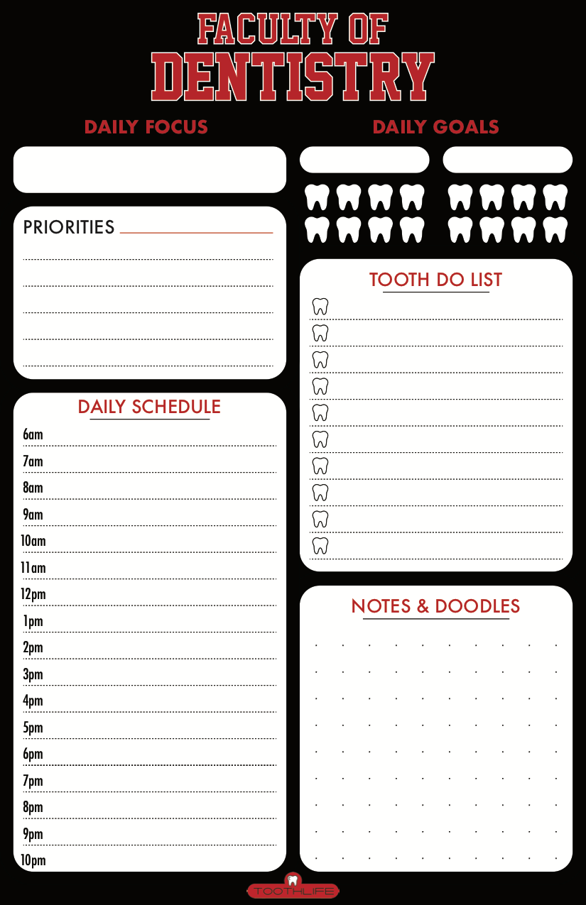 Dentistry Daily Planner