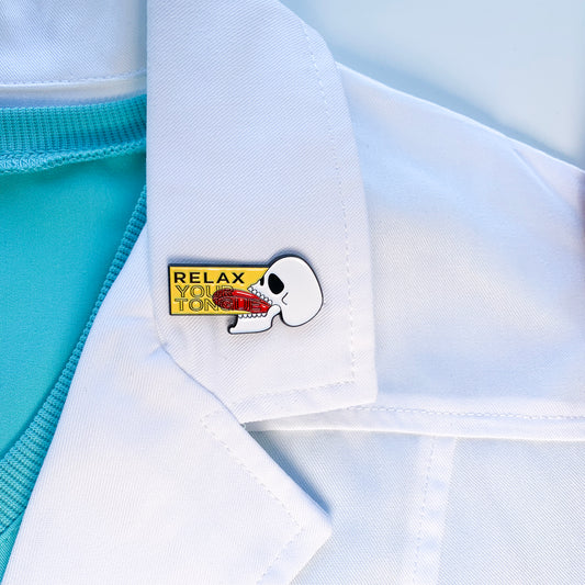 Relax Your Tongue Pin