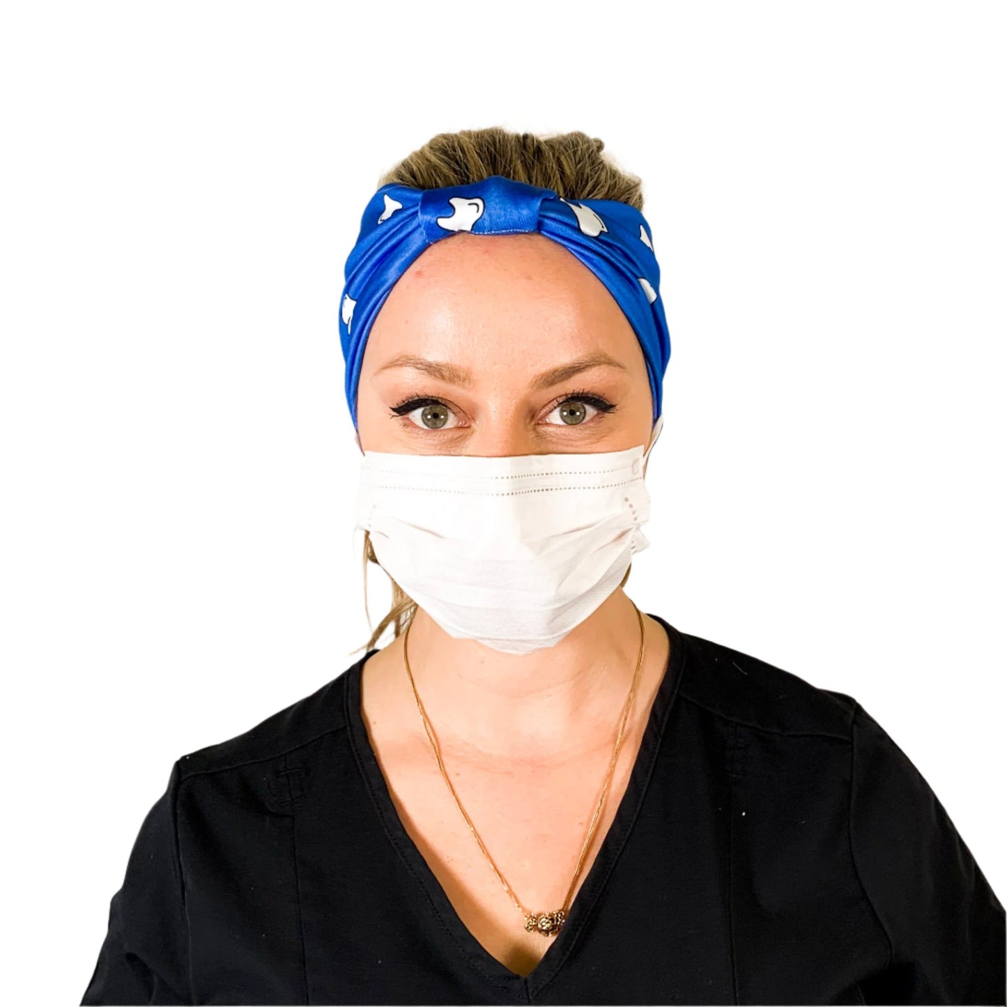 Cobalt Blue Bow Headband