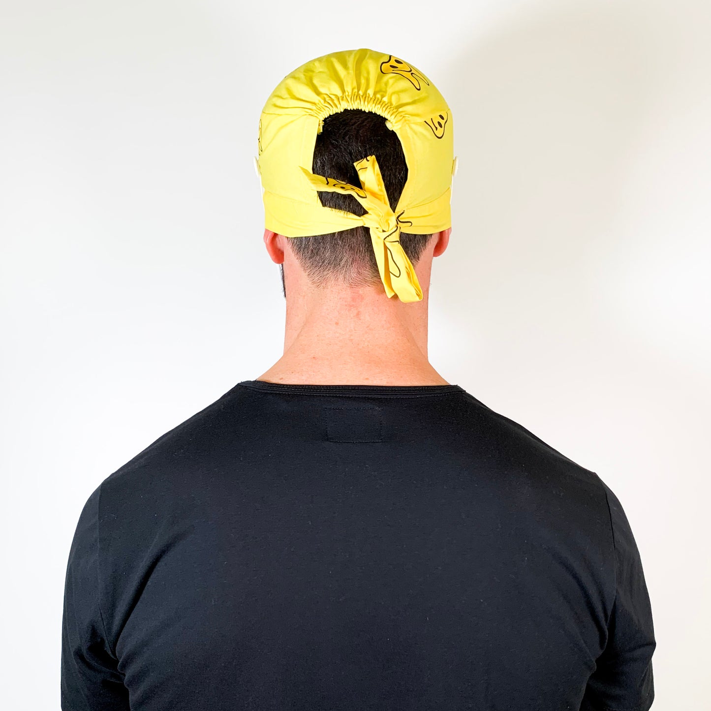 Yellow Happy Tooth Scrub Cap