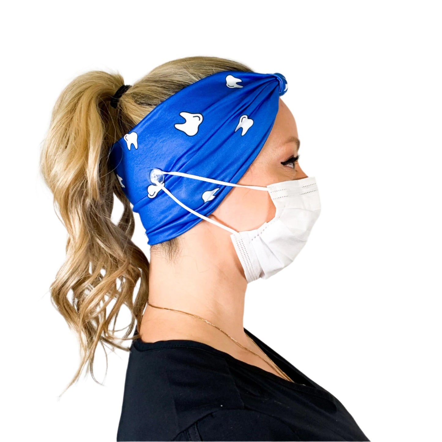 Cobalt Blue Bow Headband