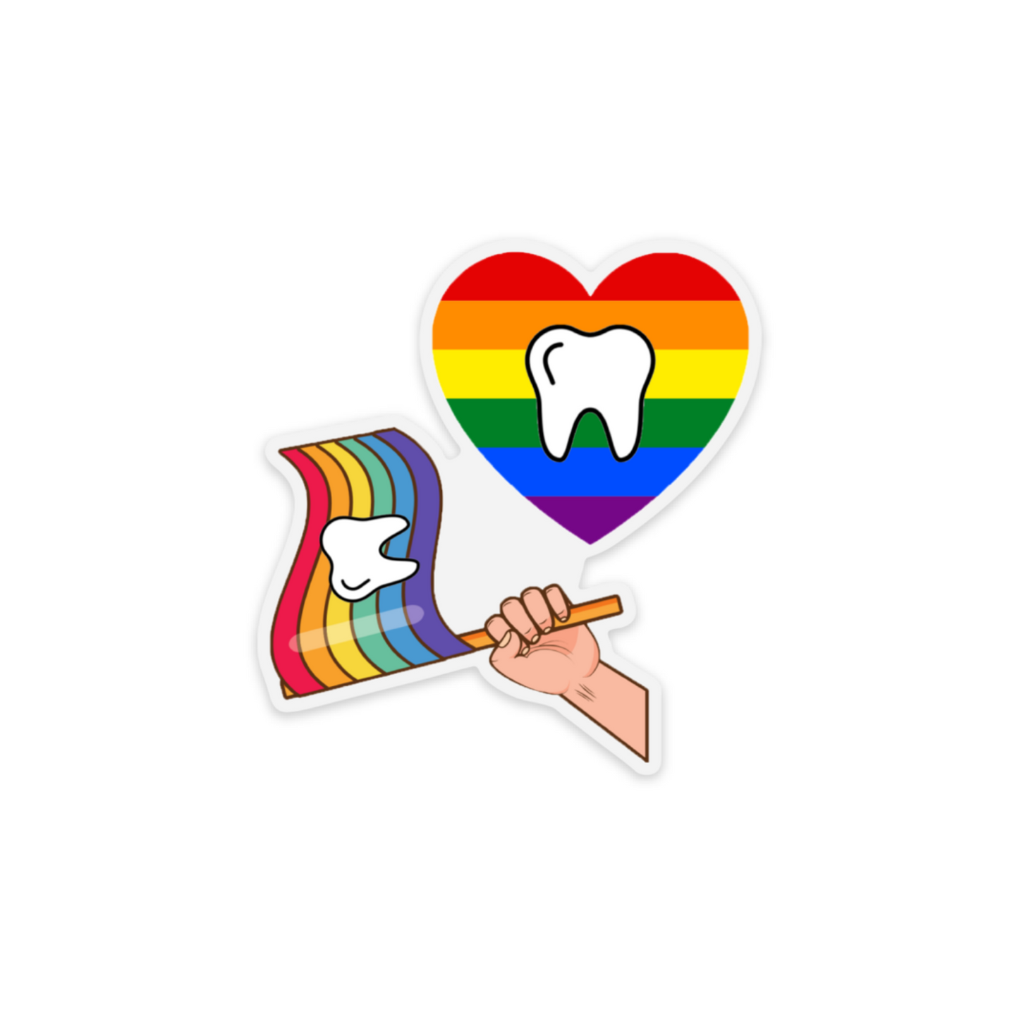 Tooth Pride Duo Stickers!