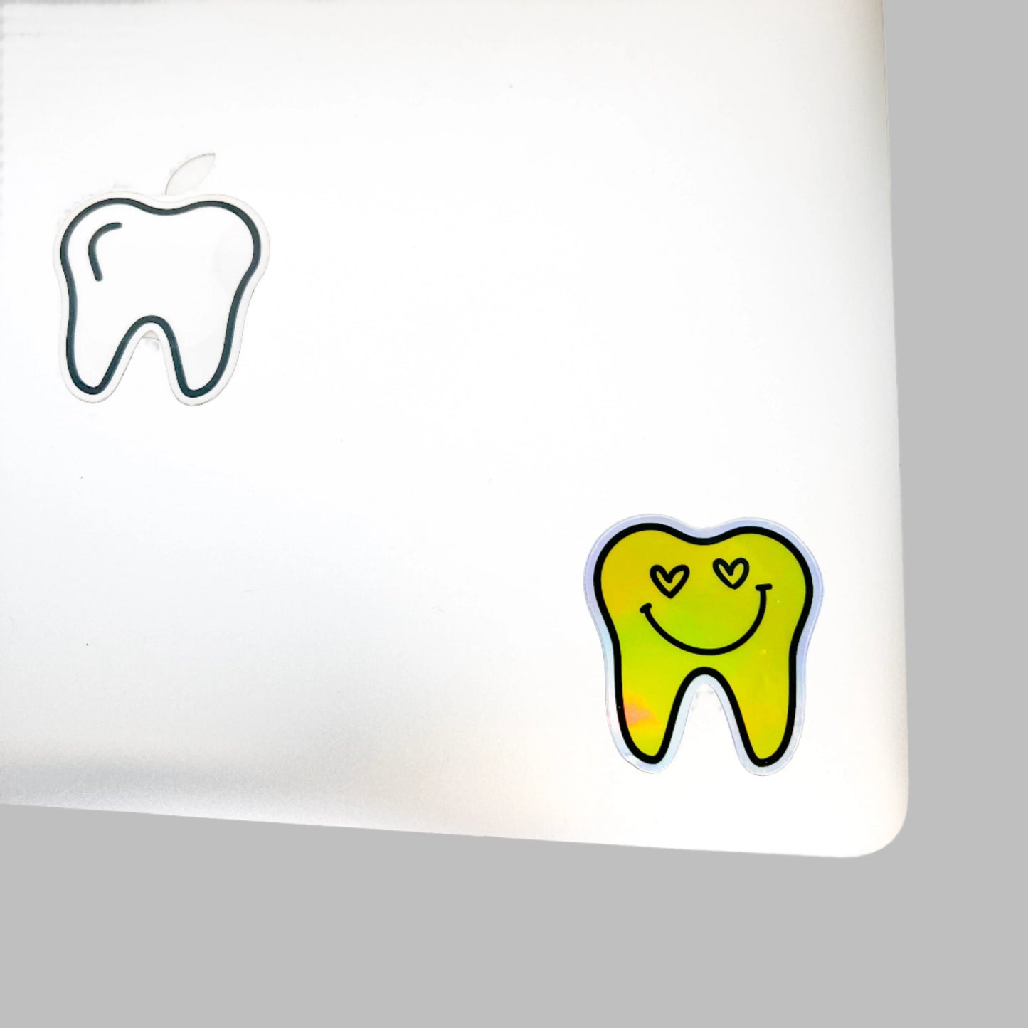 Heart Eyes Holographic Tooth Sticker