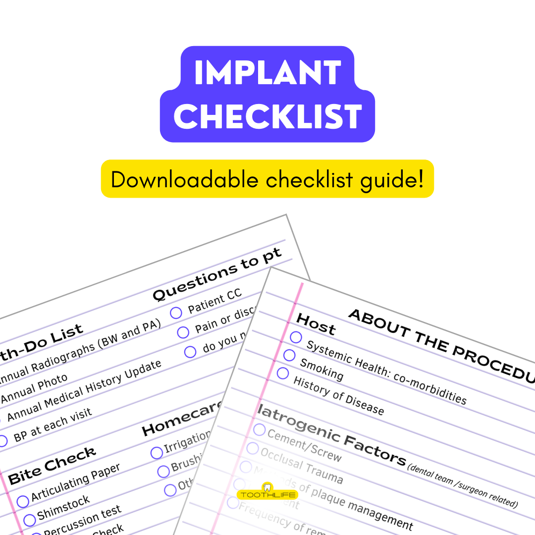FREE Implant Checklist