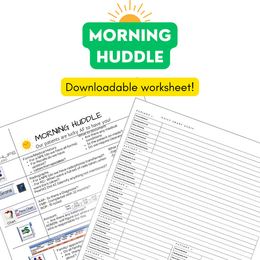 Morning Huddle Worksheet