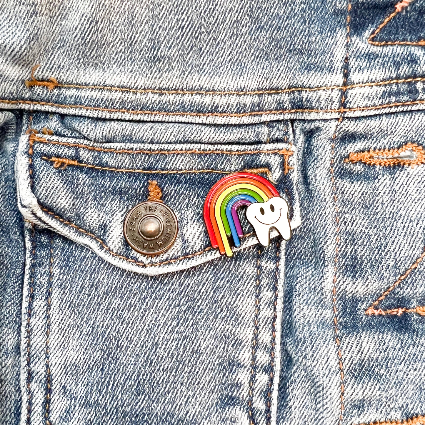 Happy Pride Tooth Pin