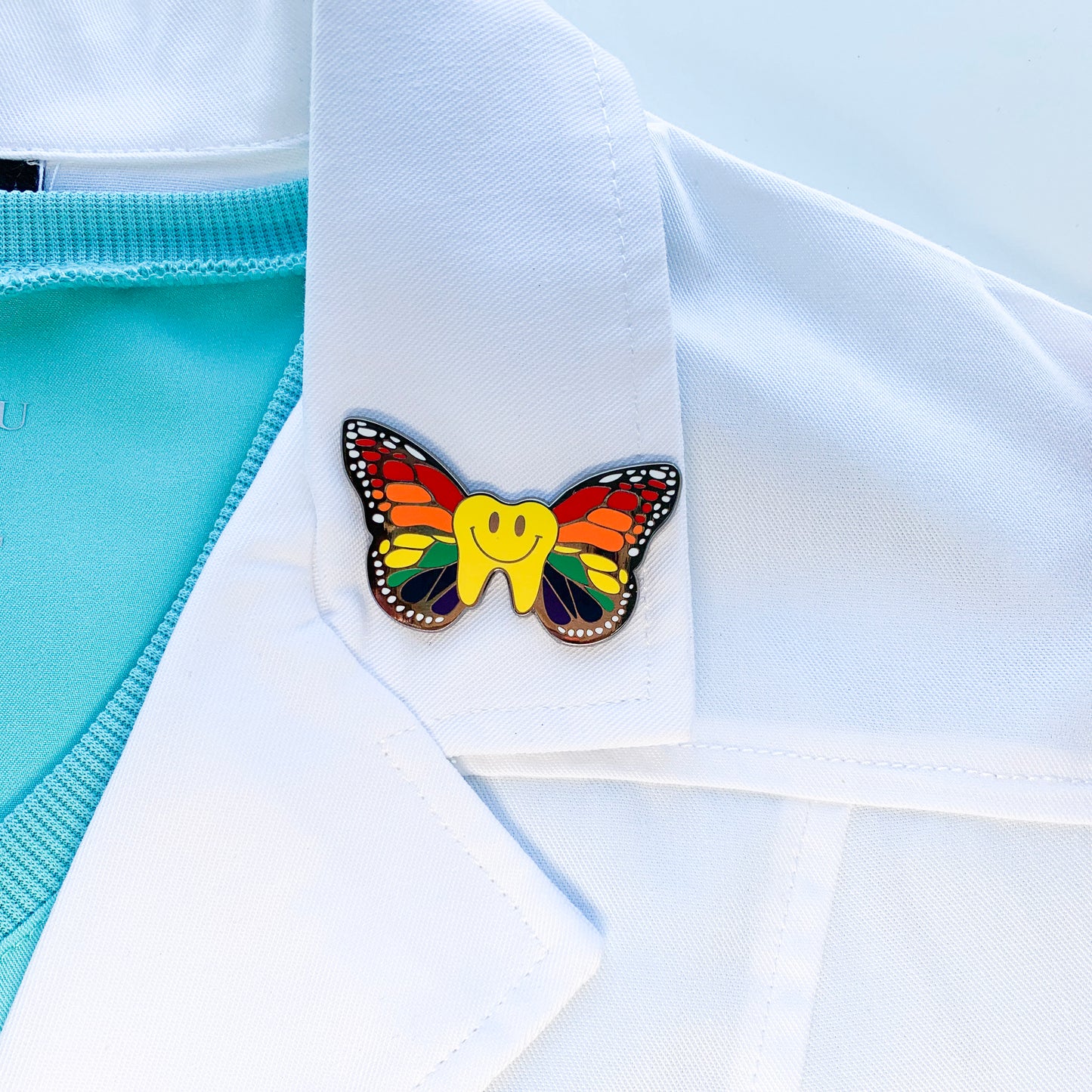 Butterfly Pride Tooth Pin