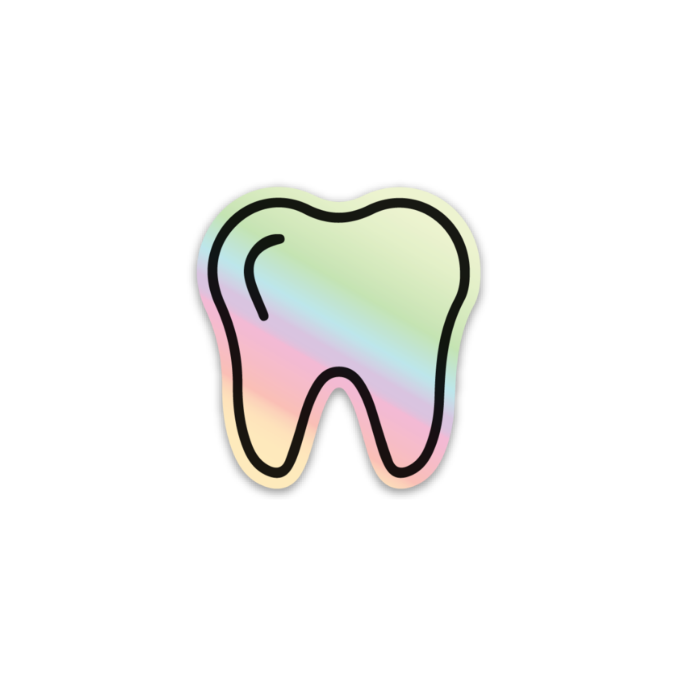 Tooth Transparent Sticker Holographic Tooth Sticker – Toothlife