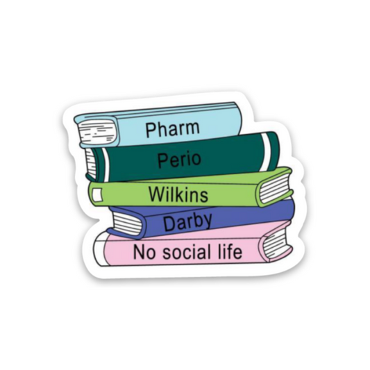 Dental Books Sticker